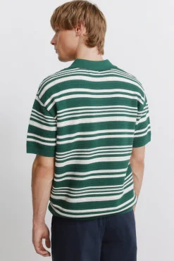 Polo estructura rayas