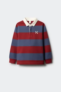 Polo rayas rugby ni&ntilde;o