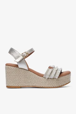 Sandalia cuña baja señora Arambol Flecos
