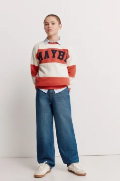 Sudadera a rayas "Maybe" ni&ntilde;o
