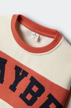 Sudadera a rayas "Maybe" ni&ntilde;o
