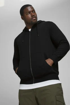 Sudadera capucha con cremallera PLUS