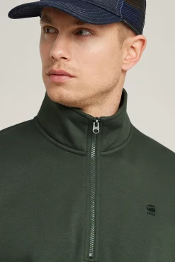 Sudadera con cierre de cremallera en el cuello