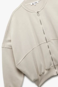 Sudadera con cuello y cremallera