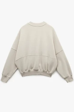 Sudadera con cuello y cremallera