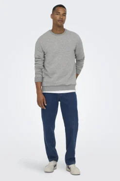 Sudadera cuello redondo