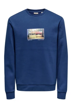 Sudadera cuello redondo