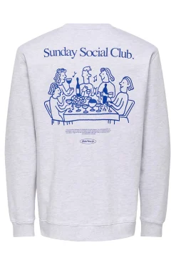 Sudadera de cuello redondo