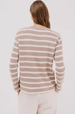 Sudadera estructura rayas