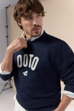Sudadera logo cuello redondo