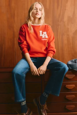 Sudadera "L.A" roja