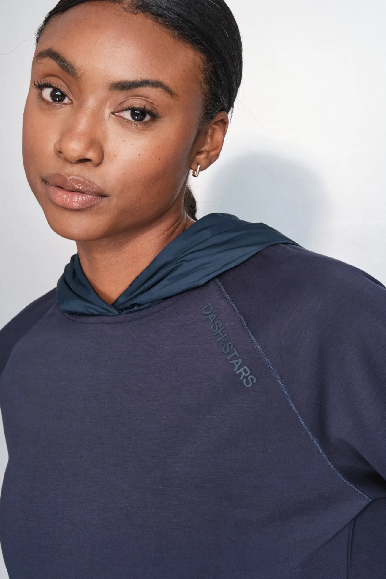 Sudadera tacto suave azul oscuro