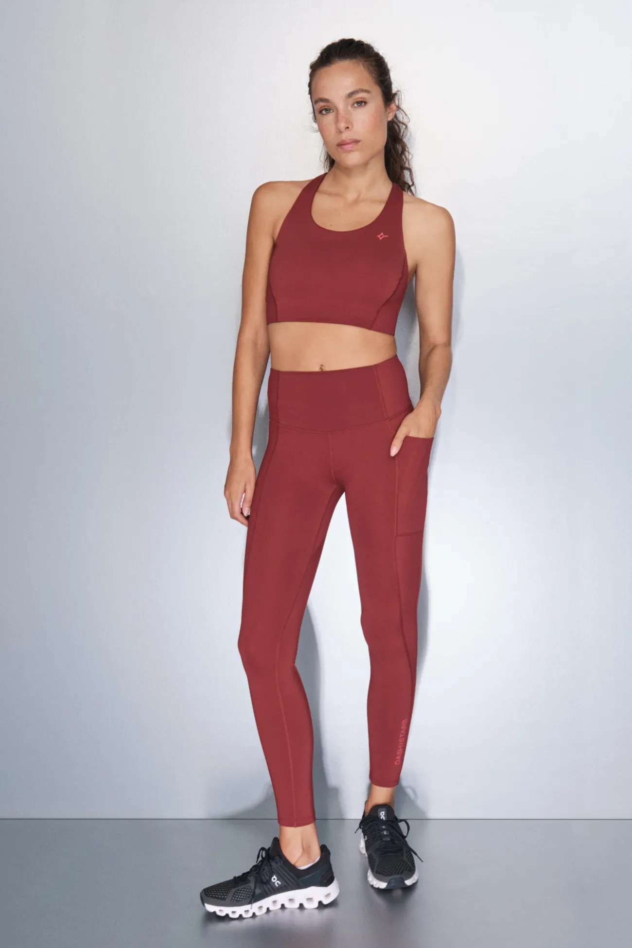 Sujetador deportivo 4D Stretch granate