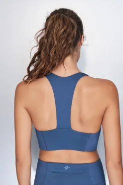 Sujetador deportivo 4D Stretch azul