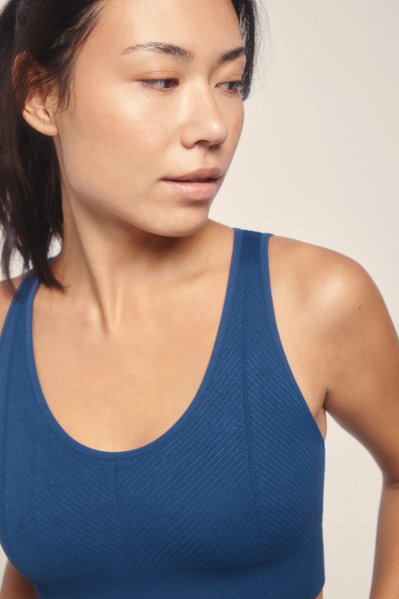 Sujetador deportivo SEAMLESS COMFORT azul marino