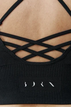 Sujetador top deportivo India negro