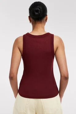 Top cuello redondo
