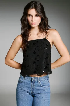 Top de lentejuelas