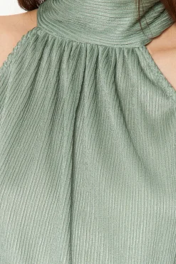 Top satinado halter