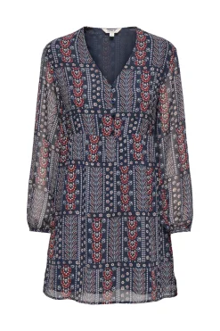 Vestido corto con lurex