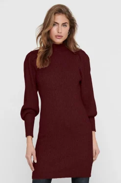 Vestido corto de canalé
