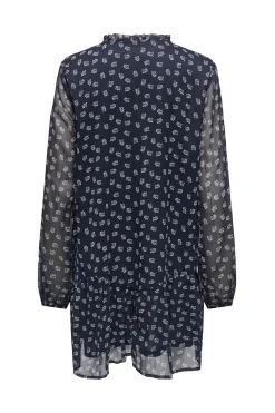 Vestido corto de gasa