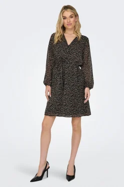 Vestido corto de gasa