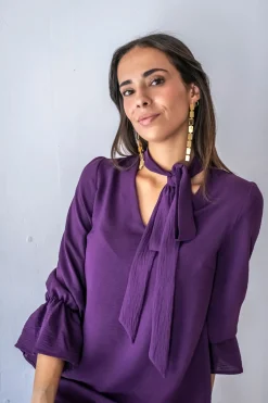 Vestido corto lazada