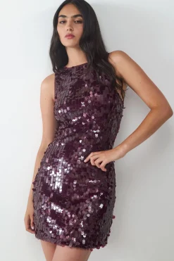 Vestido corto lentejuelas