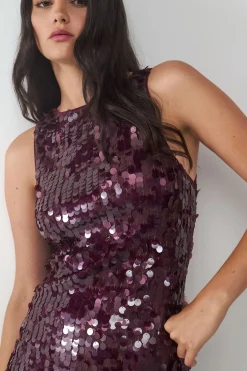 Vestido corto lentejuelas