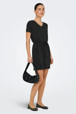 Vestido corto lurex