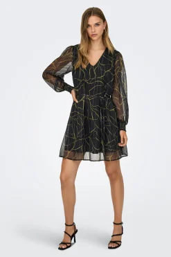 Vestido corto lurex