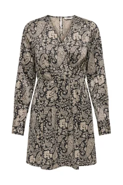 Vestido corto satinado