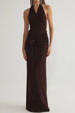 Vestido cuello halter