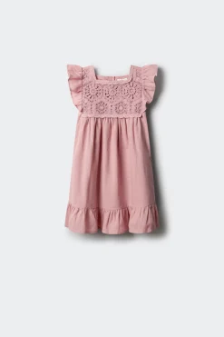 Vestido detalles crochet ni&ntilde;a