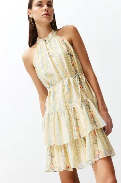 Vestido estampado lazo
