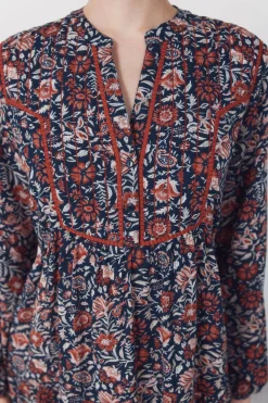 Vestido fluido estampado