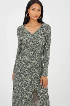 Vestido largo estampado