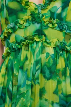 Vestido largo estampado