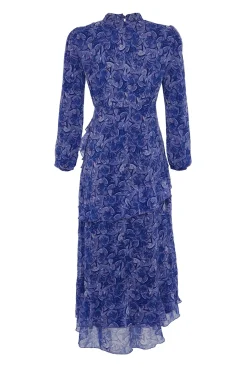Vestido maxi manga larga