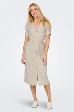 Vestido midi camisero