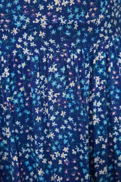 Vestido midi flores