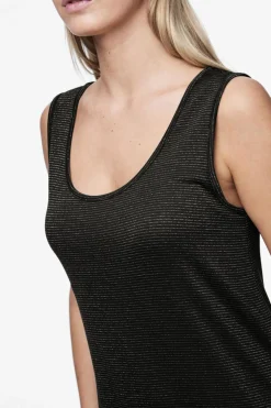 Vestido midi fluido con lurex
