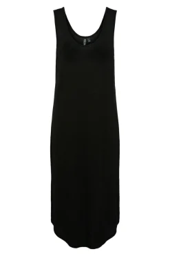 Vestido midi fluido con lurex