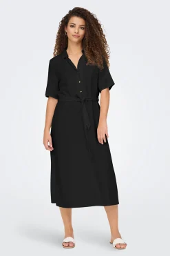 Vestido midi lino