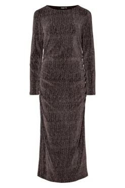 Vestido midi lurex