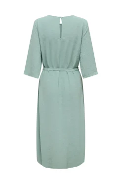 Vestido midi manga 3/4