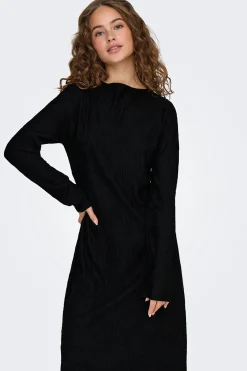 Vestido midi manga larga