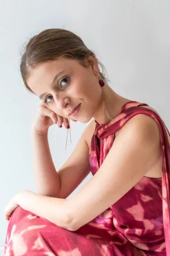 Vestido midi recto