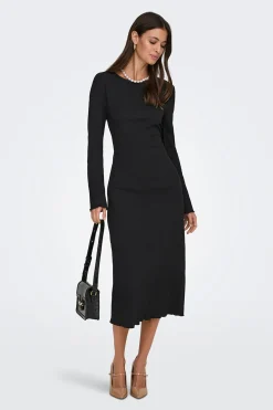 Vestido midi textura